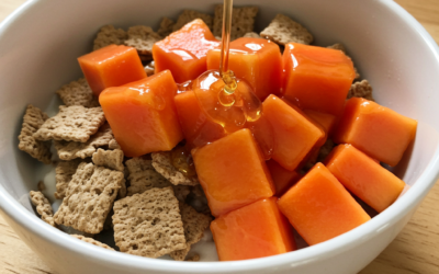 Mamao Mel e Weet-bix